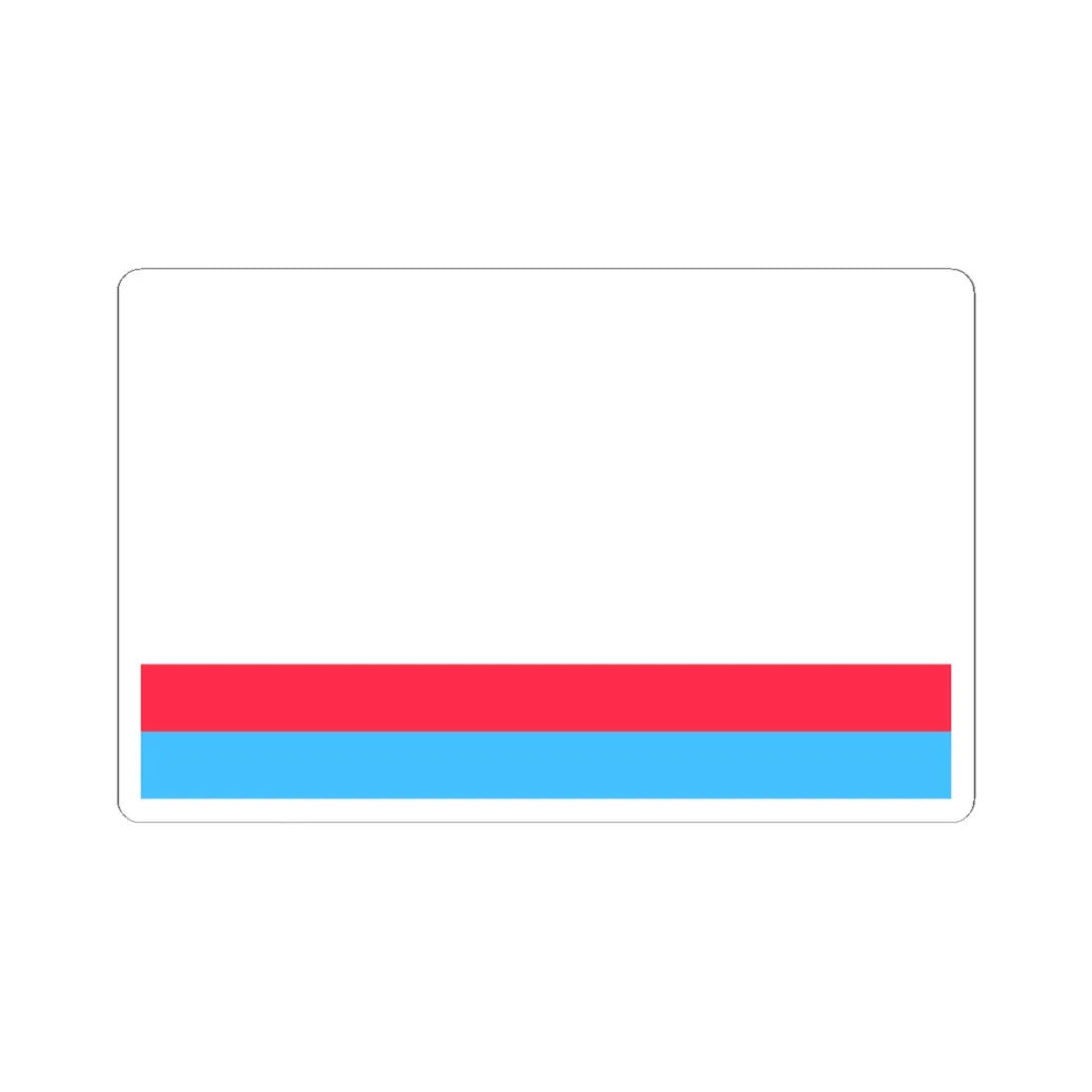 POL Korfantow flag (Poland) STICKER Vinyl Kiss-Cut Decal 6 Inch White - The Sticker Space