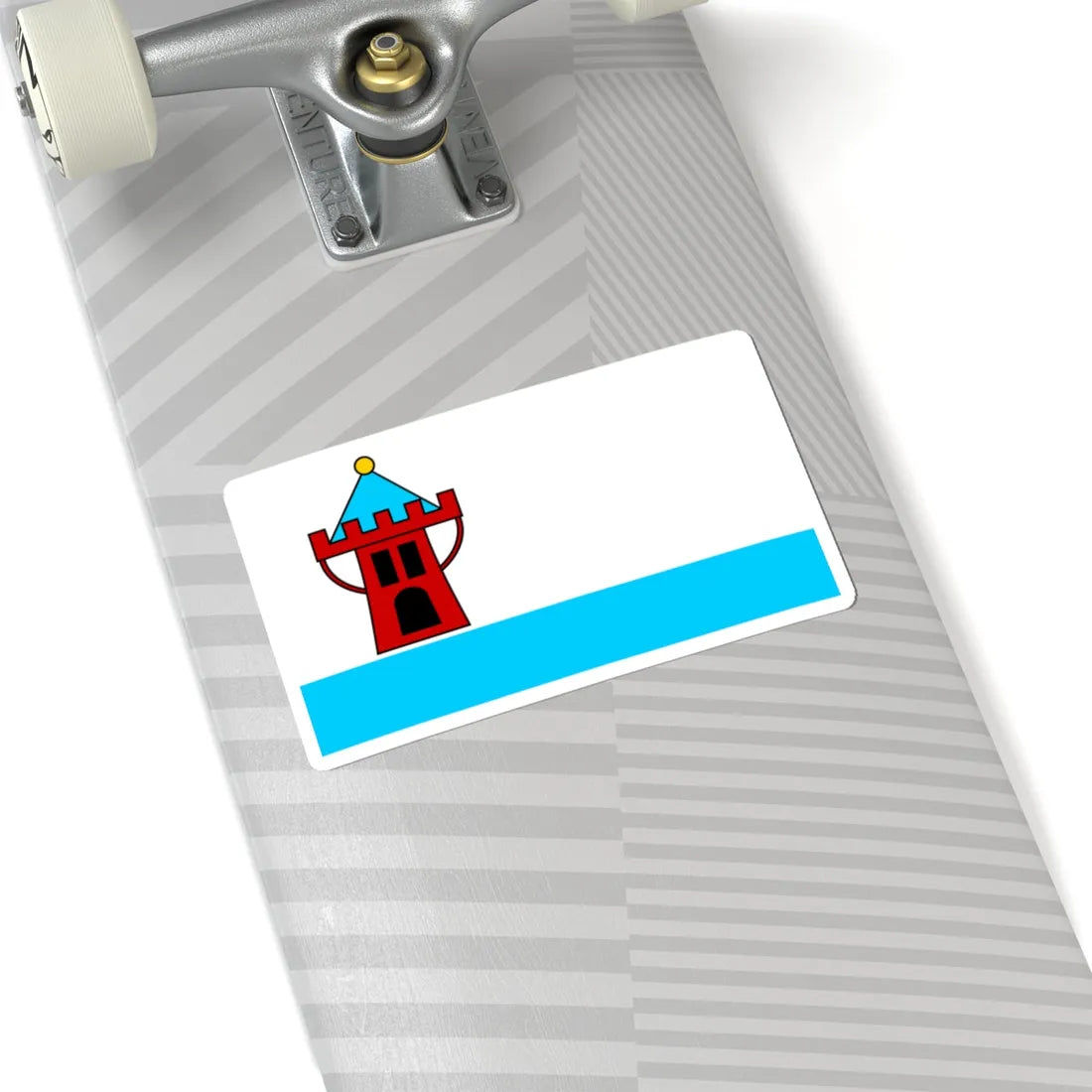 POL Koscian flag (Poland) STICKER Vinyl Kiss-Cut Decal - The Sticker Space