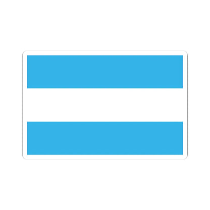 POL Kozuchow flag (Poland) STICKER Vinyl Kiss-Cut Decal 3 Inch White - The Sticker Space