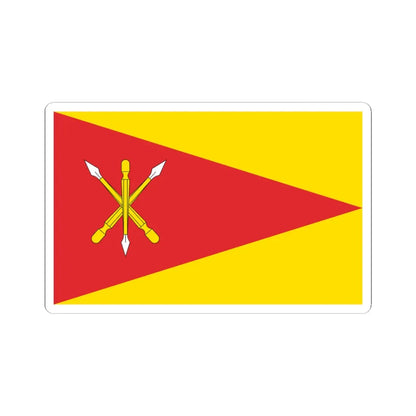 POL Krasnik flag (Poland) STICKER Vinyl Kiss-Cut Decal 3 Inch White - The Sticker Space