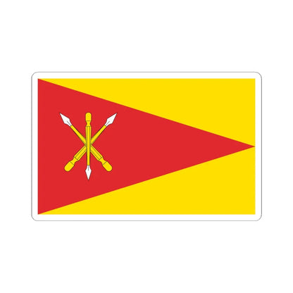 POL Krasnik flag (Poland) STICKER Vinyl Kiss-Cut Decal 6 Inch White - The Sticker Space