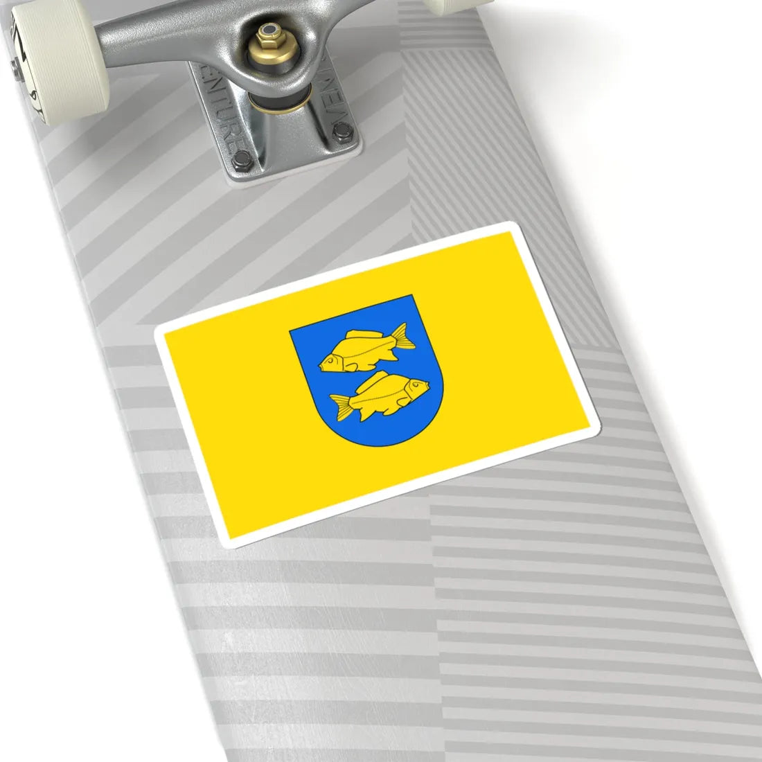POL Krasnystaw flag by Orem (Poland) STICKER Vinyl Kiss-Cut Decal - The Sticker Space