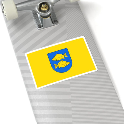 POL Krasnystaw flag by Orem (Poland) STICKER Vinyl Kiss-Cut Decal - The Sticker Space