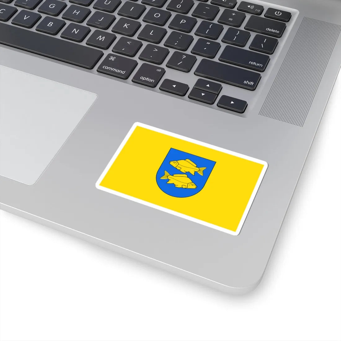 POL Krasnystaw flag by Orem (Poland) STICKER Vinyl Kiss-Cut Decal - The Sticker Space