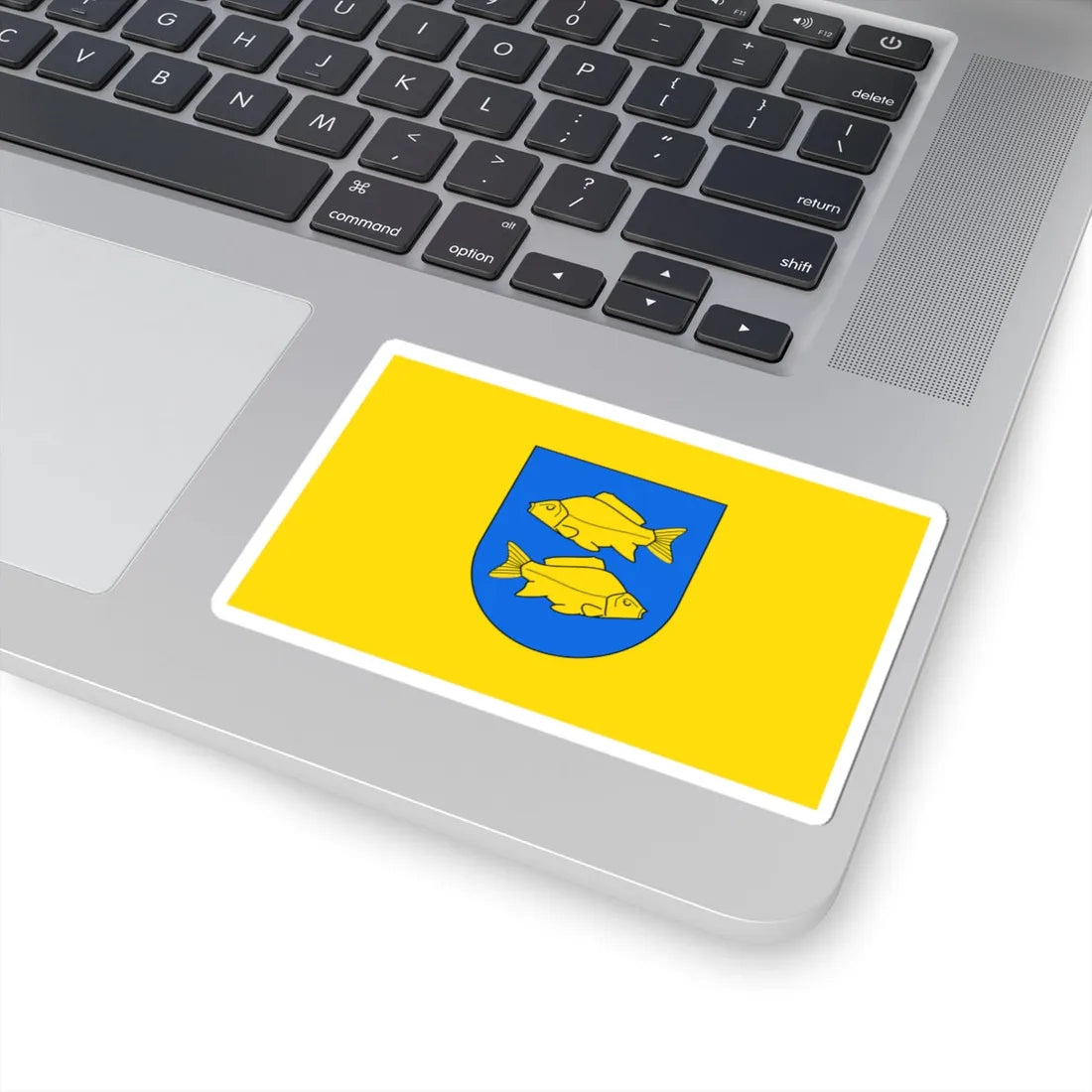 POL Krasnystaw flag by Orem (Poland) STICKER Vinyl Kiss-Cut Decal - The Sticker Space