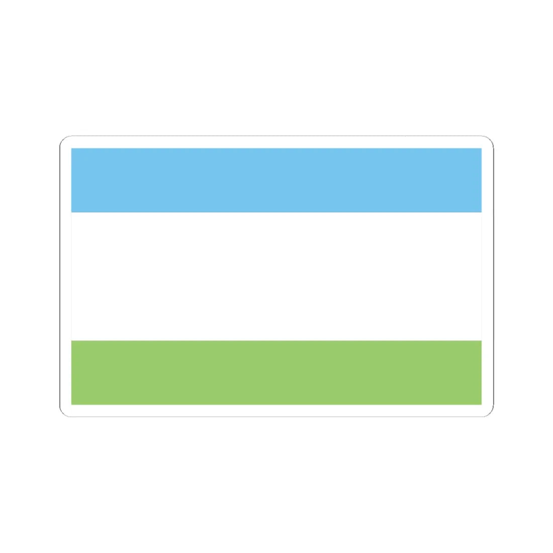 POL Krosno Odrzanskie flag (Poland) STICKER Vinyl Kiss-Cut Decal 4 Inch White - The Sticker Space