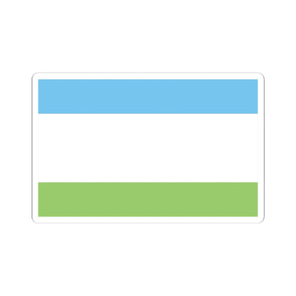 POL Krosno Odrzanskie flag (Poland) STICKER Vinyl Kiss-Cut Decal 4 Inch White - The Sticker Space