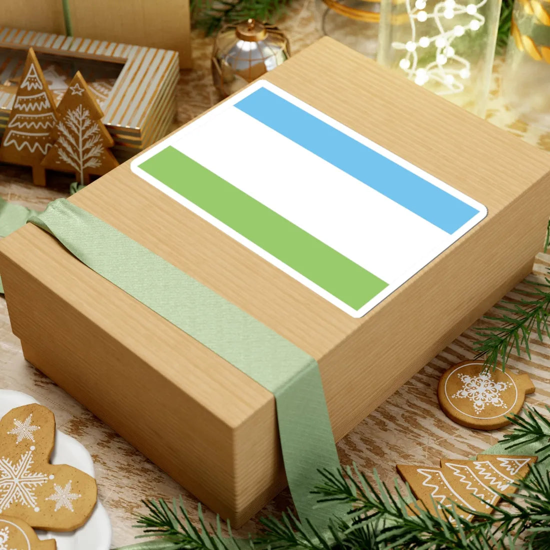 POL Krosno Odrzanskie flag (Poland) STICKER Vinyl Kiss-Cut Decal - The Sticker Space