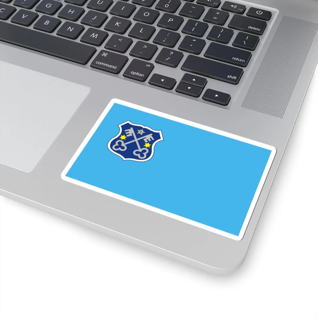 POL Krotoszyn flag (Poland) STICKER Vinyl Kiss-Cut Decal - The Sticker Space