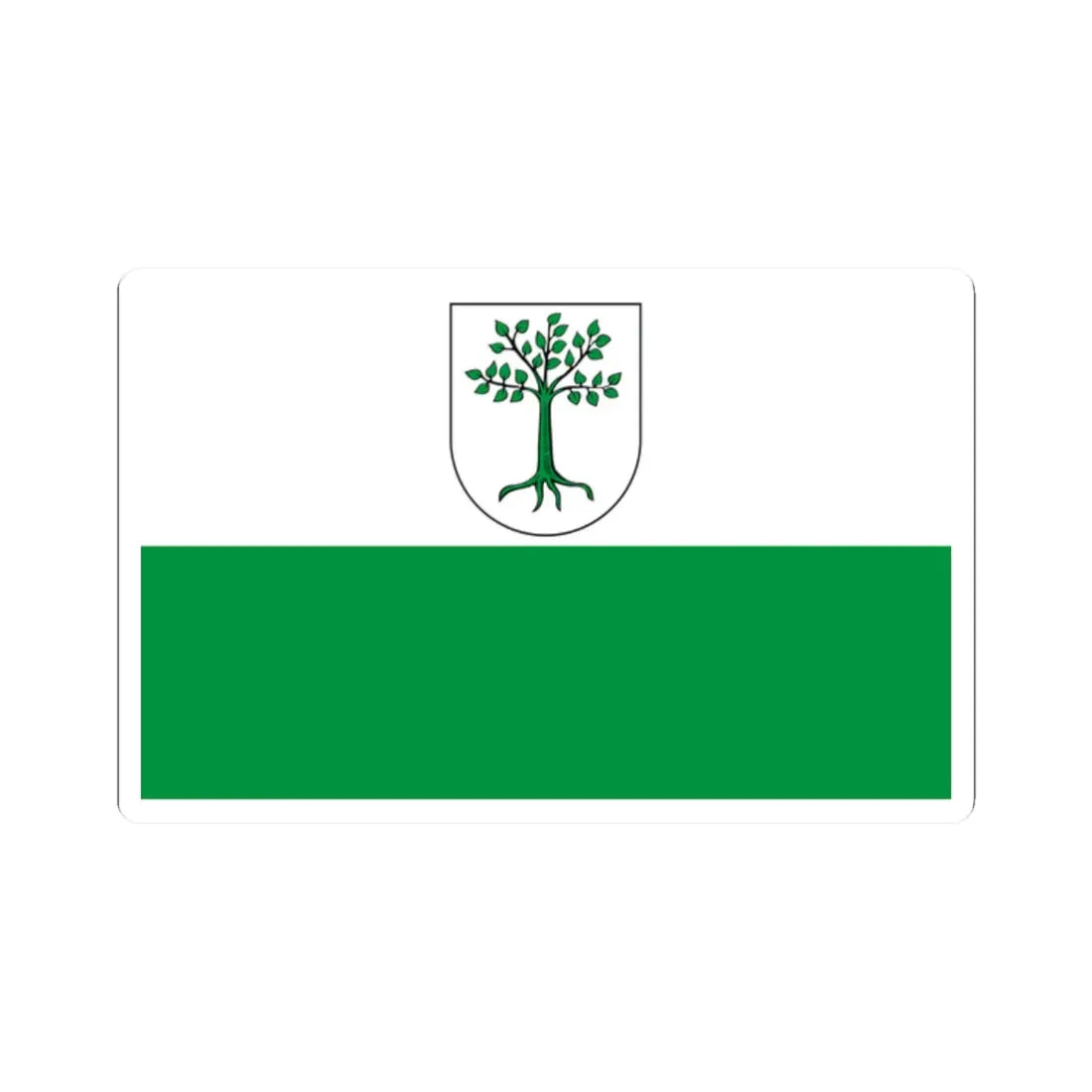 POL Kruszwica flag (Poland) STICKER Vinyl Kiss-Cut Decal 2 Inch White - The Sticker Space