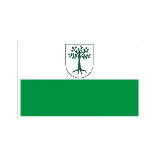 POL Kruszwica flag (Poland) STICKER Vinyl Kiss-Cut Decal 2 Inch White - The Sticker Space