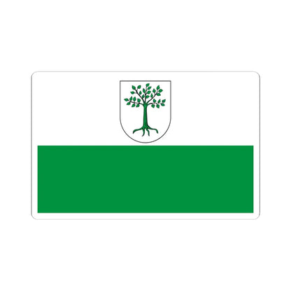 POL Kruszwica flag (Poland) STICKER Vinyl Kiss-Cut Decal 3 Inch White - The Sticker Space