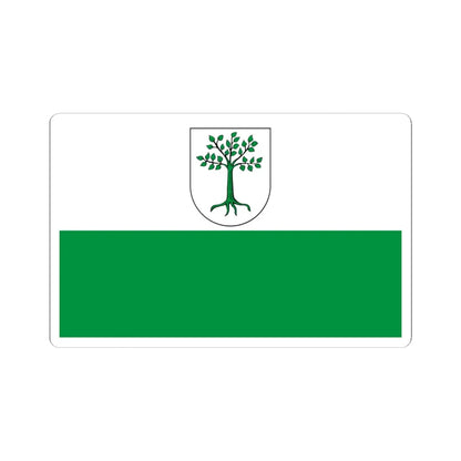 POL Kruszwica flag (Poland) STICKER Vinyl Kiss-Cut Decal 4 Inch White - The Sticker Space