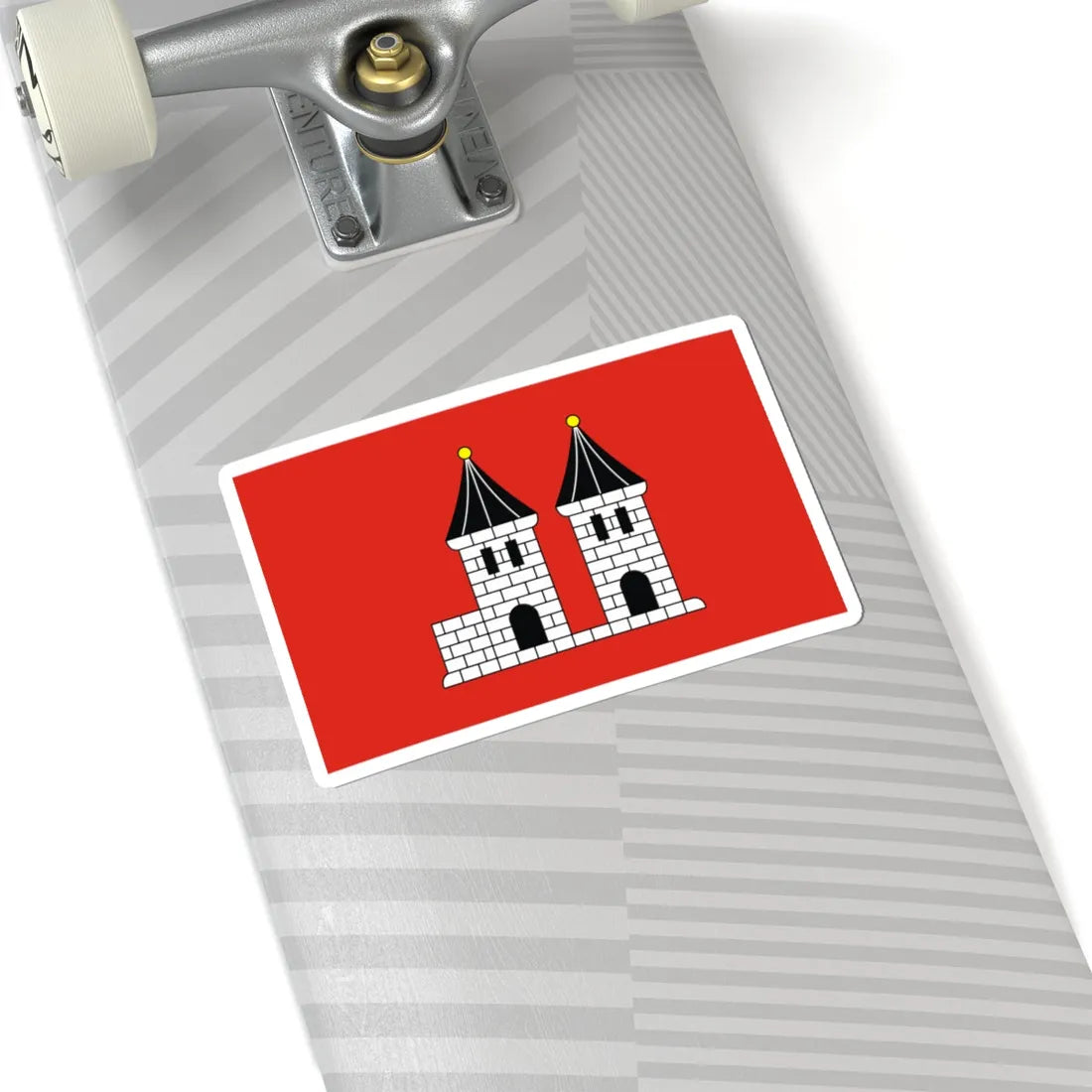 POL Ksiaz Wielkopolski flag (Poland) STICKER Vinyl Kiss-Cut Decal - The Sticker Space