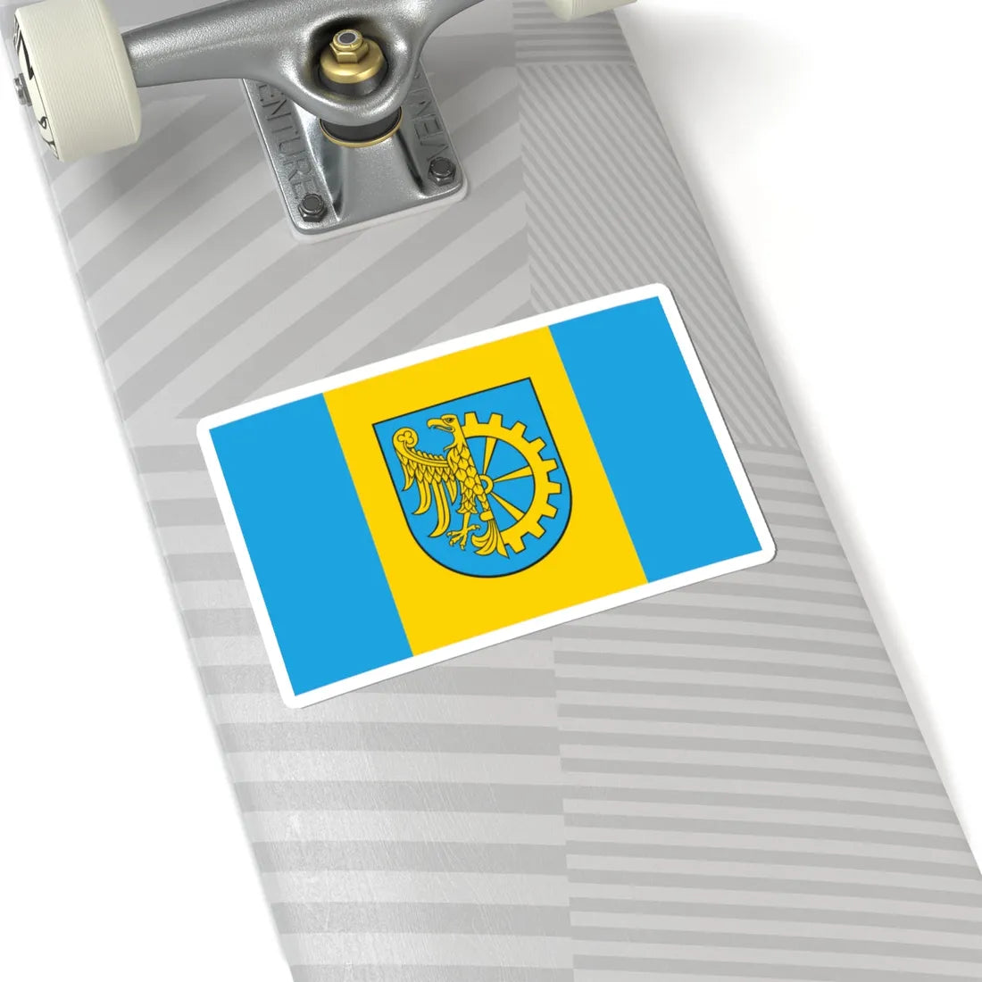 POL Kuznia Raciborska flag (Poland) STICKER Vinyl Kiss-Cut Decal - The Sticker Space