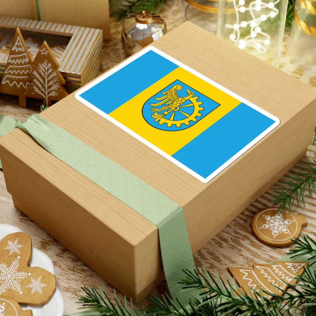 POL Kuznia Raciborska flag (Poland) STICKER Vinyl Kiss-Cut Decal - The Sticker Space