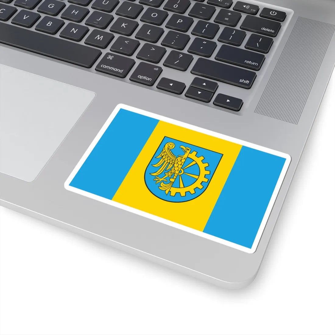 POL Kuznia Raciborska flag (Poland) STICKER Vinyl Kiss-Cut Decal - The Sticker Space