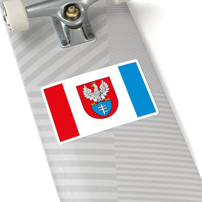 POL Legionowo flag (Poland) STICKER Vinyl Kiss-Cut Decal - The Sticker Space