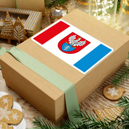 POL Legionowo flag (Poland) STICKER Vinyl Kiss-Cut Decal - The Sticker Space