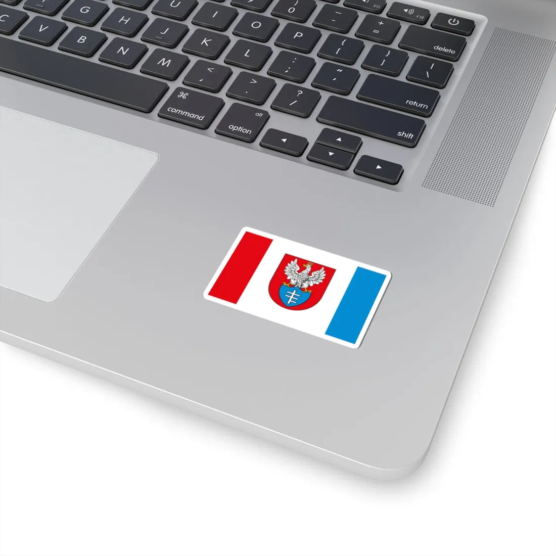 POL Legionowo flag (Poland) STICKER Vinyl Kiss-Cut Decal - The Sticker Space