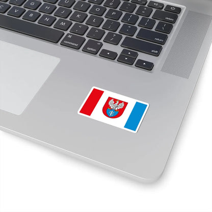 POL Legionowo flag (Poland) STICKER Vinyl Kiss-Cut Decal - The Sticker Space