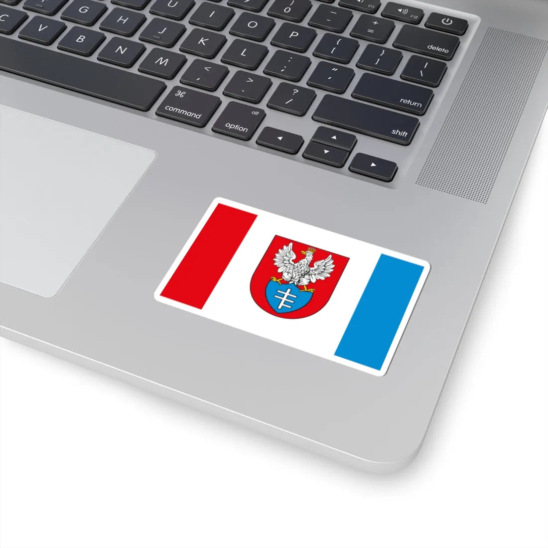 POL Legionowo flag (Poland) STICKER Vinyl Kiss-Cut Decal - The Sticker Space