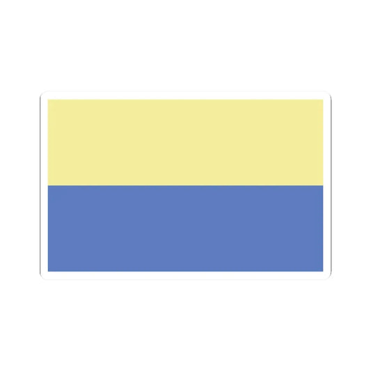 POL Lesnica flag (Poland) STICKER Vinyl Kiss-Cut Decal 2 Inch White - The Sticker Space