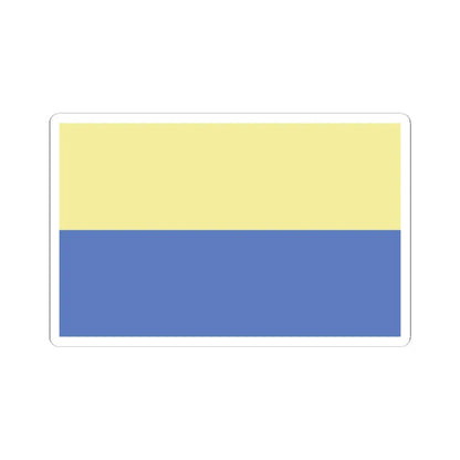 POL Lesnica flag (Poland) STICKER Vinyl Kiss-Cut Decal 3 Inch White - The Sticker Space