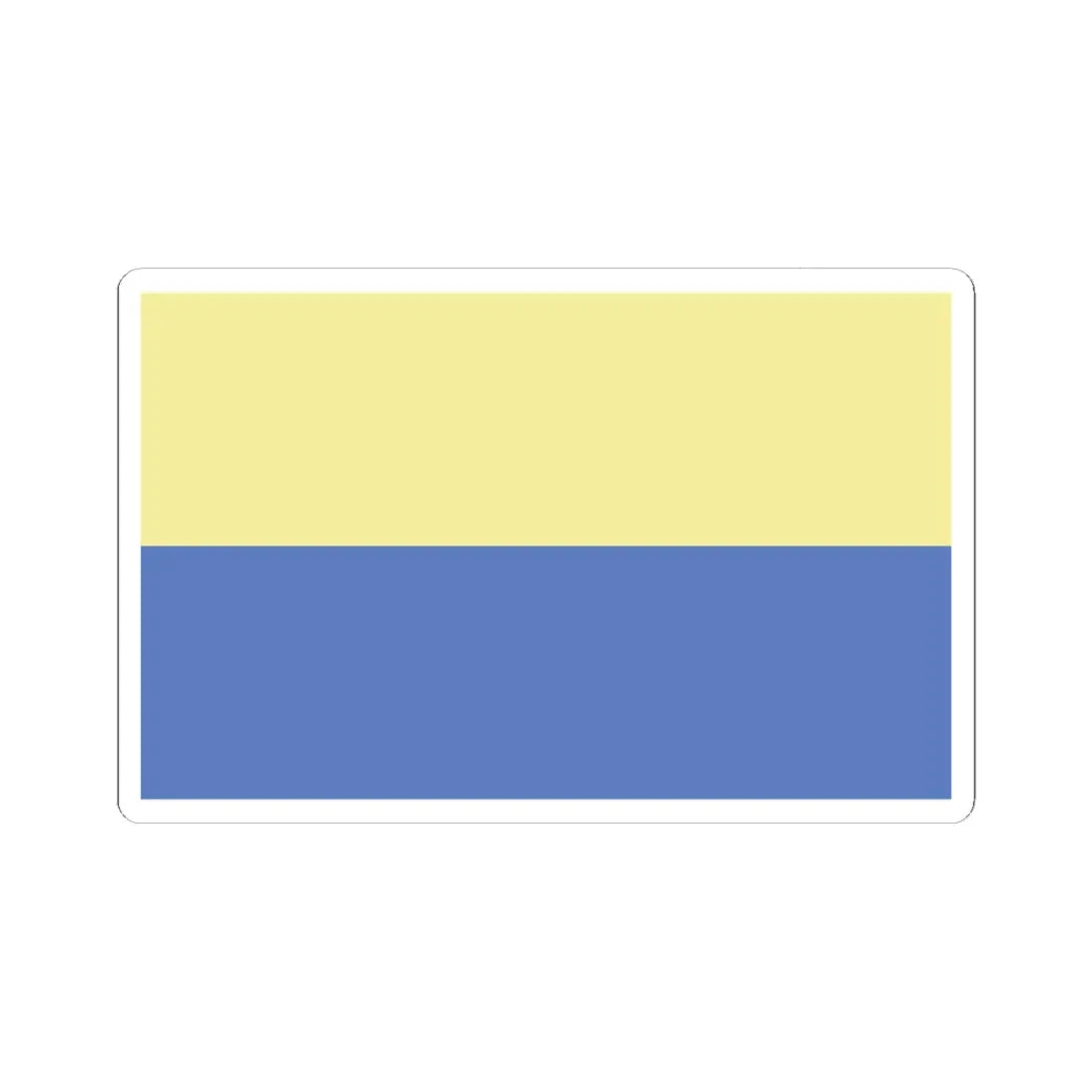 POL Lesnica flag (Poland) STICKER Vinyl Kiss-Cut Decal 4 Inch White - The Sticker Space