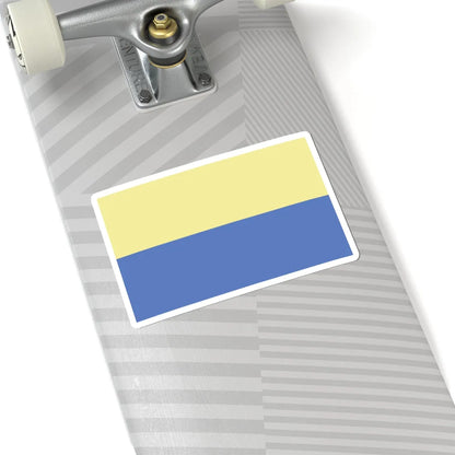 POL Lesnica flag (Poland) STICKER Vinyl Kiss-Cut Decal - The Sticker Space