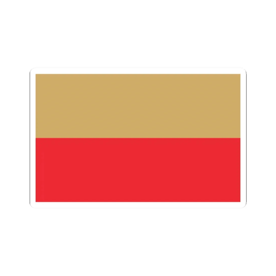 POL Leszno flag (Poland) STICKER Vinyl Kiss-Cut Decal 2 Inch White - The Sticker Space