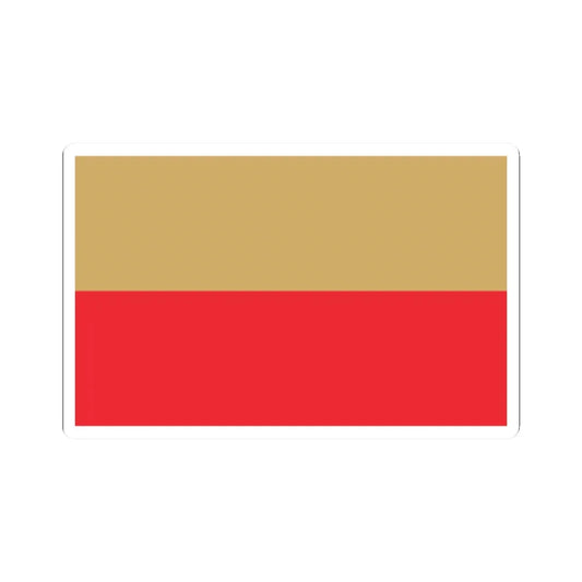 POL Leszno flag (Poland) STICKER Vinyl Kiss-Cut Decal 2 Inch White - The Sticker Space