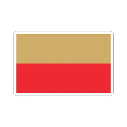 POL Leszno flag (Poland) STICKER Vinyl Kiss-Cut Decal 6 Inch White - The Sticker Space