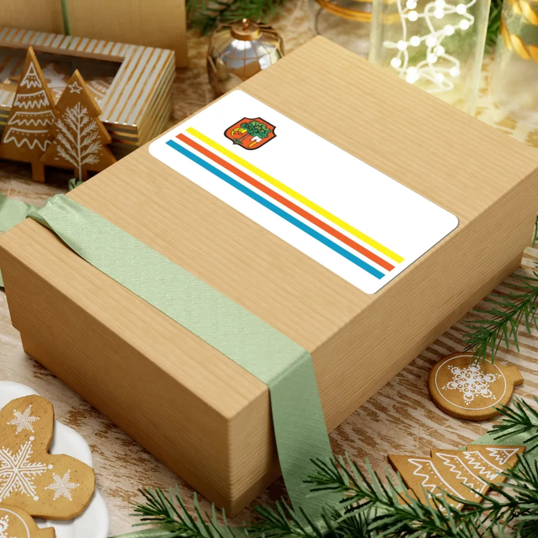 POL Limanowa FLAG (Poland) STICKER Vinyl Kiss-Cut Decal - The Sticker Space