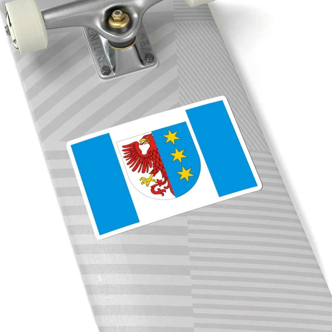 POL Lipiany flag (Poland) STICKER Vinyl Kiss-Cut Decal - The Sticker Space