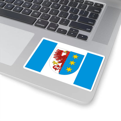 POL Lipiany flag (Poland) STICKER Vinyl Kiss-Cut Decal - The Sticker Space