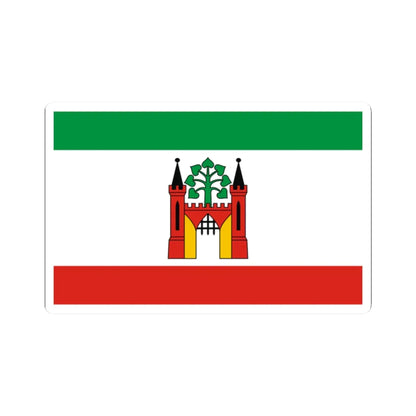 POL Lipno flag (Poland) STICKER Vinyl Kiss-Cut Decal 2 Inch White - The Sticker Space