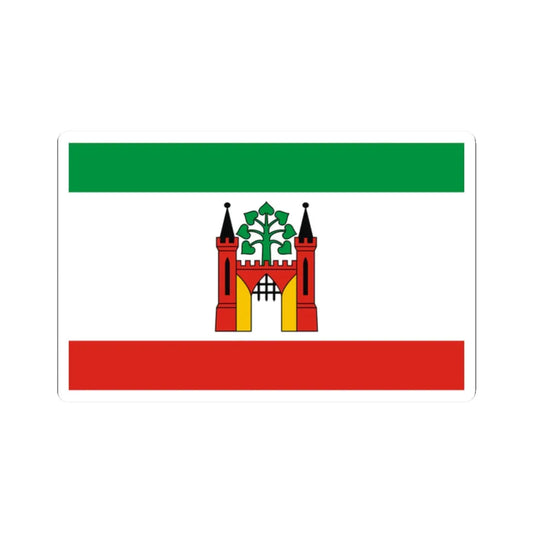 POL Lipno flag (Poland) STICKER Vinyl Kiss-Cut Decal 2 Inch White - The Sticker Space