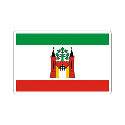 POL Lipno flag (Poland) STICKER Vinyl Kiss-Cut Decal 6 Inch White - The Sticker Space