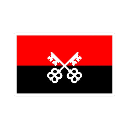 POL Luban flag (Poland) STICKER Vinyl Kiss-Cut Decal 2 Inch White - The Sticker Space