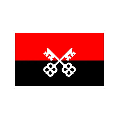 POL Luban flag (Poland) STICKER Vinyl Kiss-Cut Decal 3 Inch White - The Sticker Space