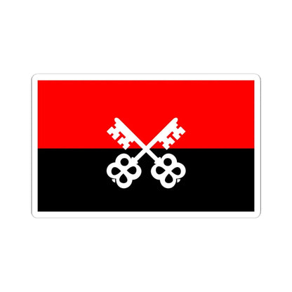 POL Luban flag (Poland) STICKER Vinyl Kiss-Cut Decal 4 Inch White - The Sticker Space