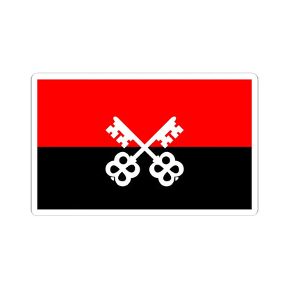 POL Luban flag (Poland) STICKER Vinyl Kiss-Cut Decal 6 Inch White - The Sticker Space