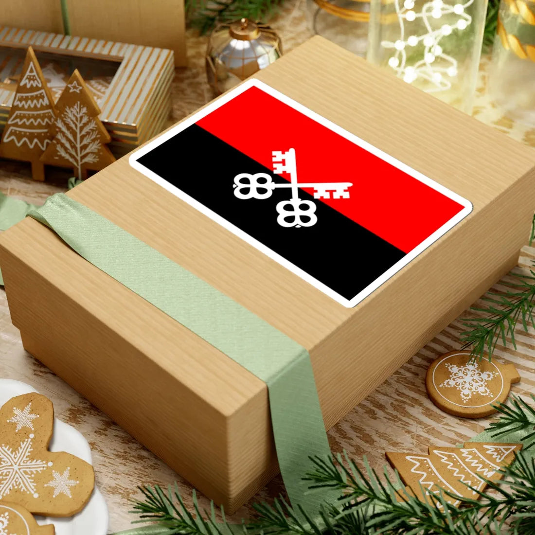 POL Luban flag (Poland) STICKER Vinyl Kiss-Cut Decal - The Sticker Space