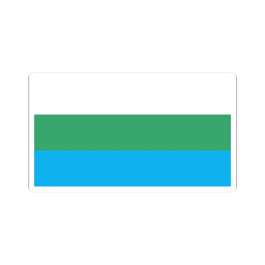 POL Lubawka flag (Poland) STICKER Vinyl Kiss-Cut Decal 2 Inch White - The Sticker Space