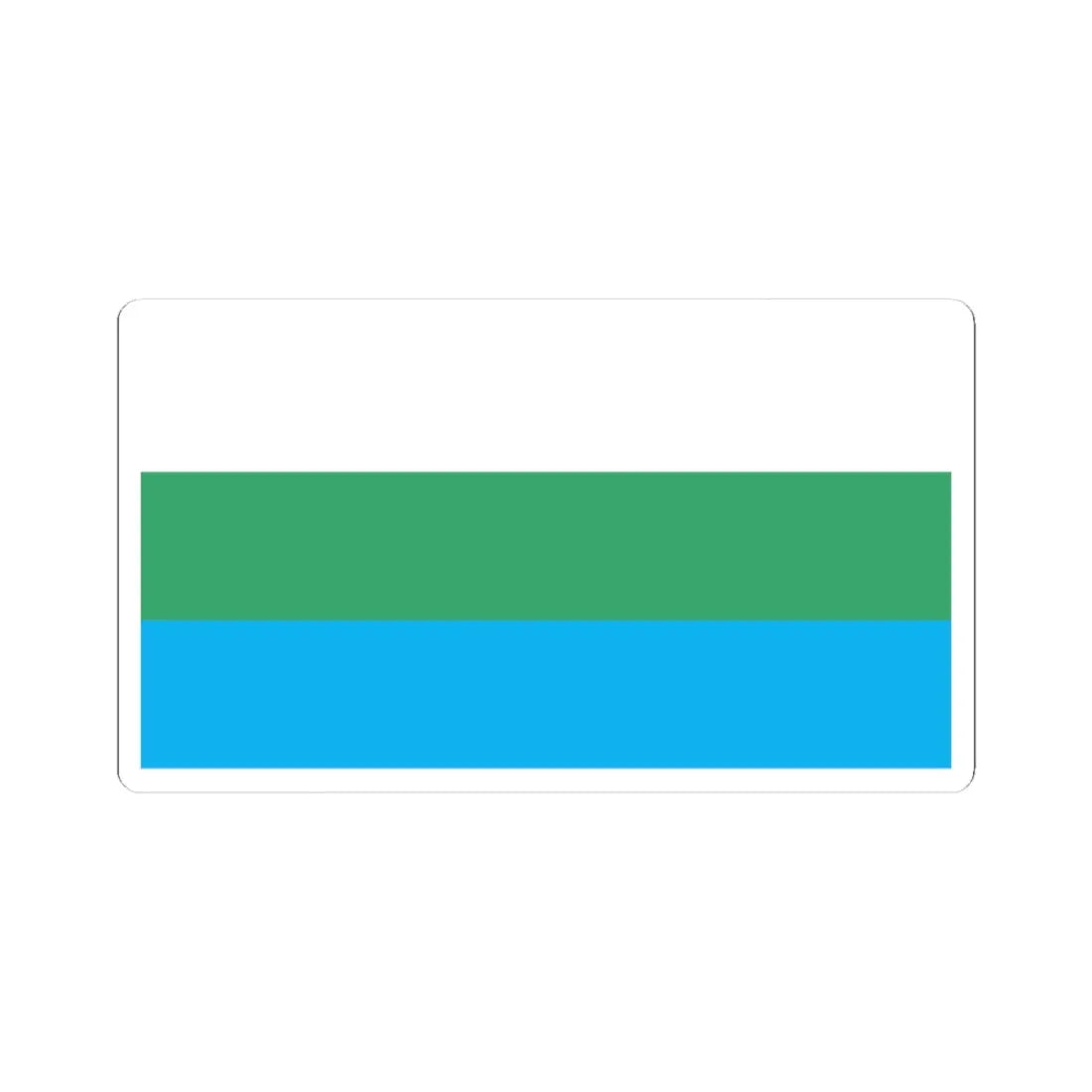 POL Lubawka flag (Poland) STICKER Vinyl Kiss-Cut Decal 4 Inch White - The Sticker Space