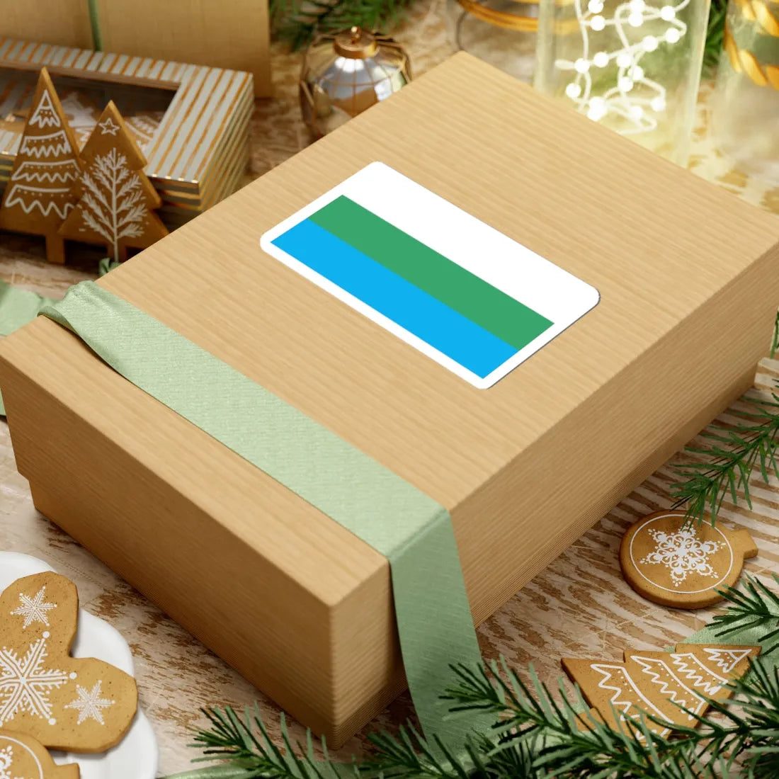 POL Lubawka flag (Poland) STICKER Vinyl Kiss-Cut Decal - The Sticker Space