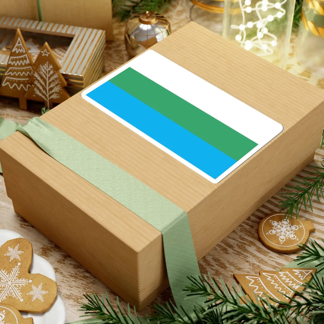 POL Lubawka flag (Poland) STICKER Vinyl Kiss-Cut Decal - The Sticker Space