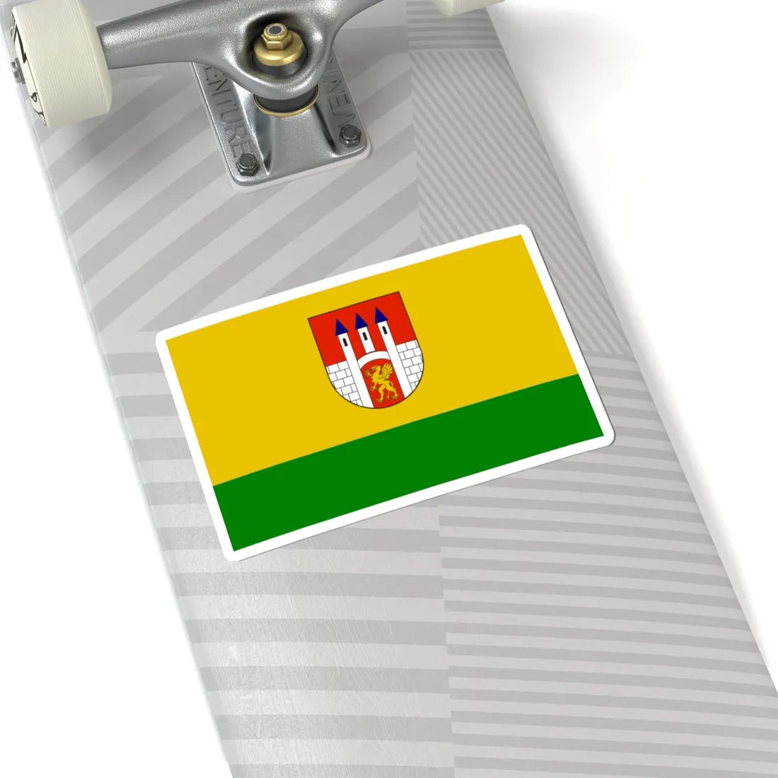 POL Lubien Kujawski flag (Poland) STICKER Vinyl Kiss-Cut Decal - The Sticker Space