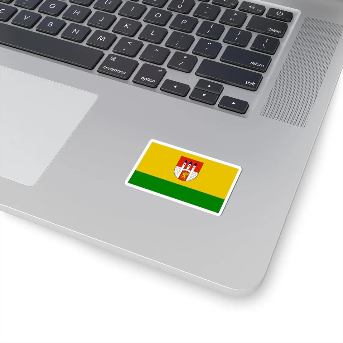 POL Lubien Kujawski flag (Poland) STICKER Vinyl Kiss-Cut Decal - The Sticker Space